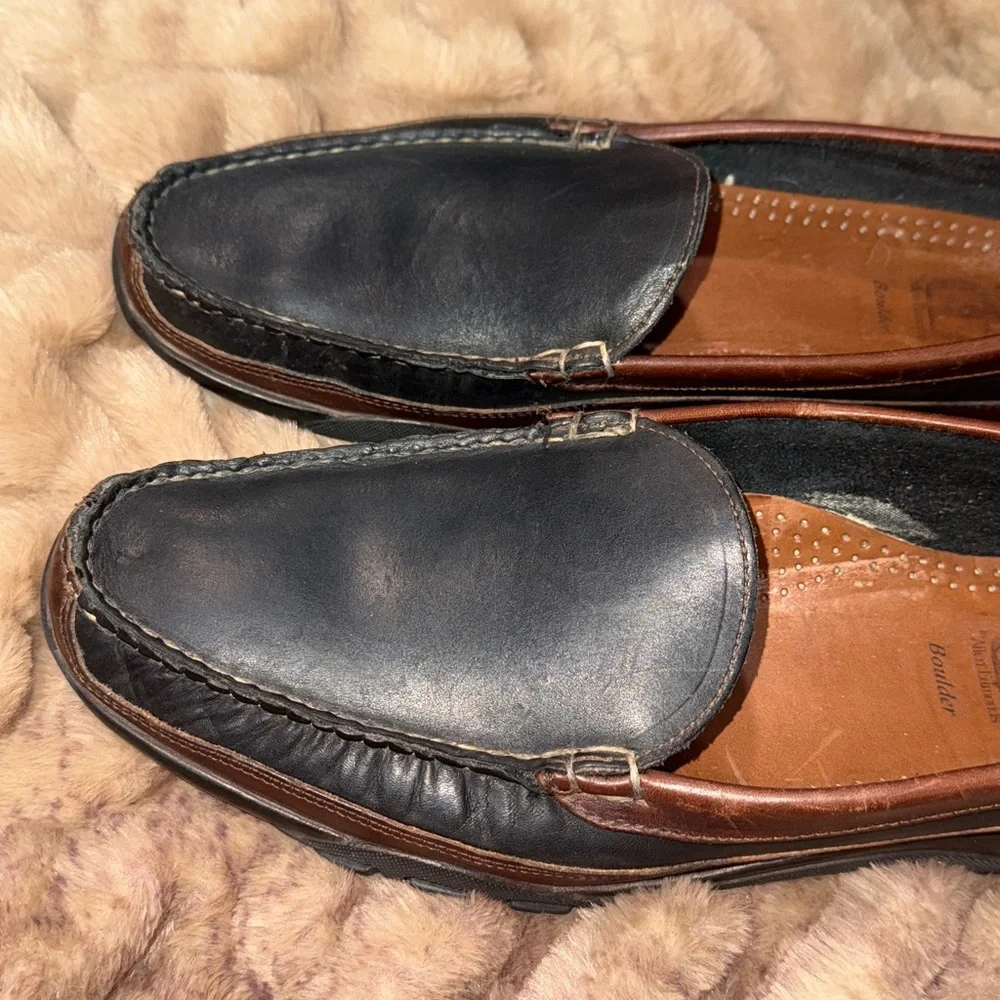 Allen Edmonds Men’s Boulder leather Slip-On Loafer, sz 11.5, sturdy rubber soles